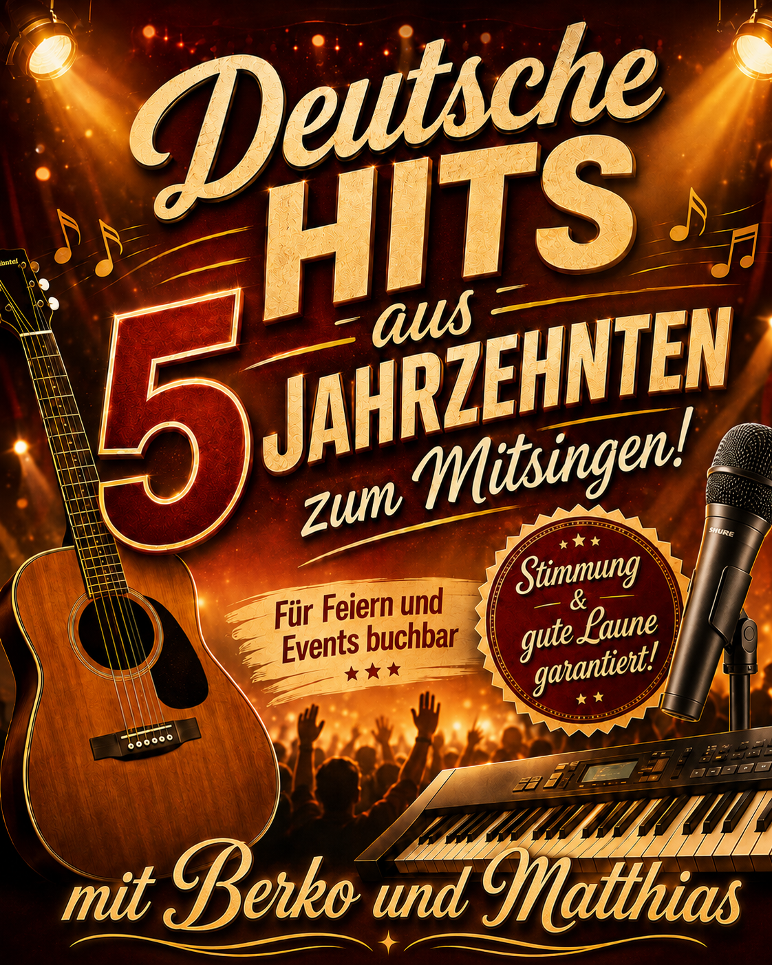 Schlager-Mitsing-Abend mit Berko & Matthias